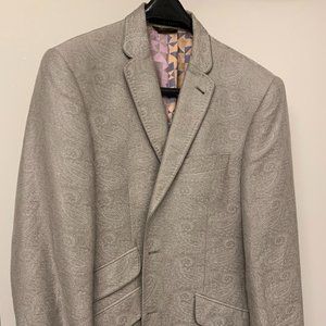 Ted Baker - grey paisley blazer / jacket